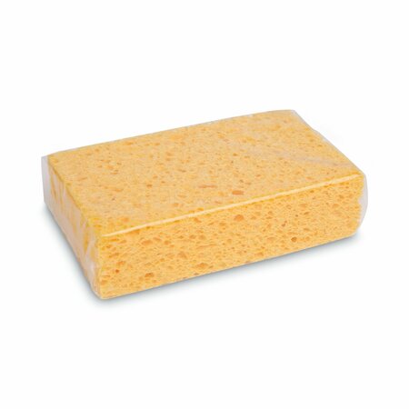 Boardwalk Medium Cellulose Sponge, 3 2/3 x 6 2/25", 1.55" Thick, Yellow, PK24 C31BWK